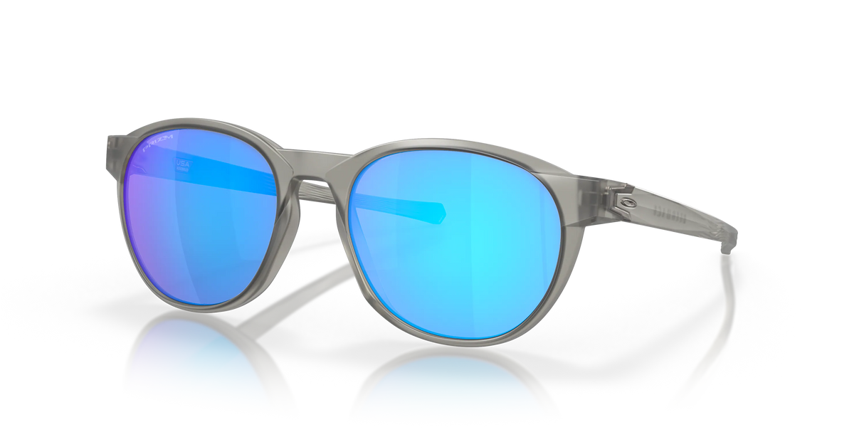 Oakley Reedmace - Matte Grey Ink Frame with Prizm Sapphire Lens-Sunglasses-troggs.com
