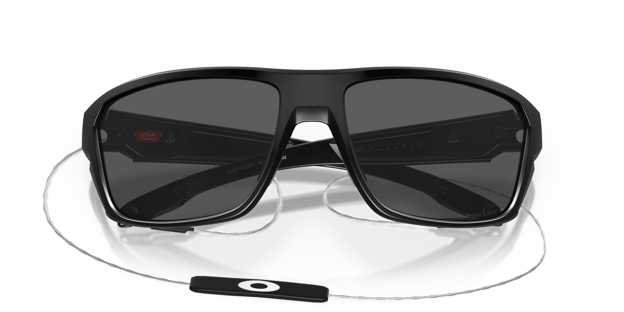 Oakley Split Shot - Matte Black Frame with Prizm Black Polarized Lens-Sunglasses-troggs.com