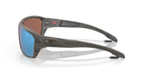 Oakley Split Shot - Woodgrain Frame with Prizm Deep Water Polarized Lens-Sunglasses-troggs.com