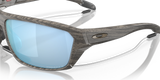 Oakley Split Shot - Woodgrain Frame with Prizm Deep Water Polarized Lens-Sunglasses-troggs.com
