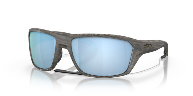 Oakley Split Shot - Woodgrain Frame with Prizm Deep Water Polarized Lens-Sunglasses-troggs.com