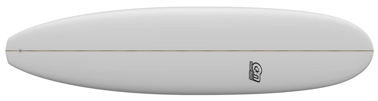 Ocean Magic Mini Mal Surfboard - White-Hardboards-troggs.com
