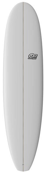Ocean Magic Mini Mal Surfboard - White-Hardboards-troggs.com