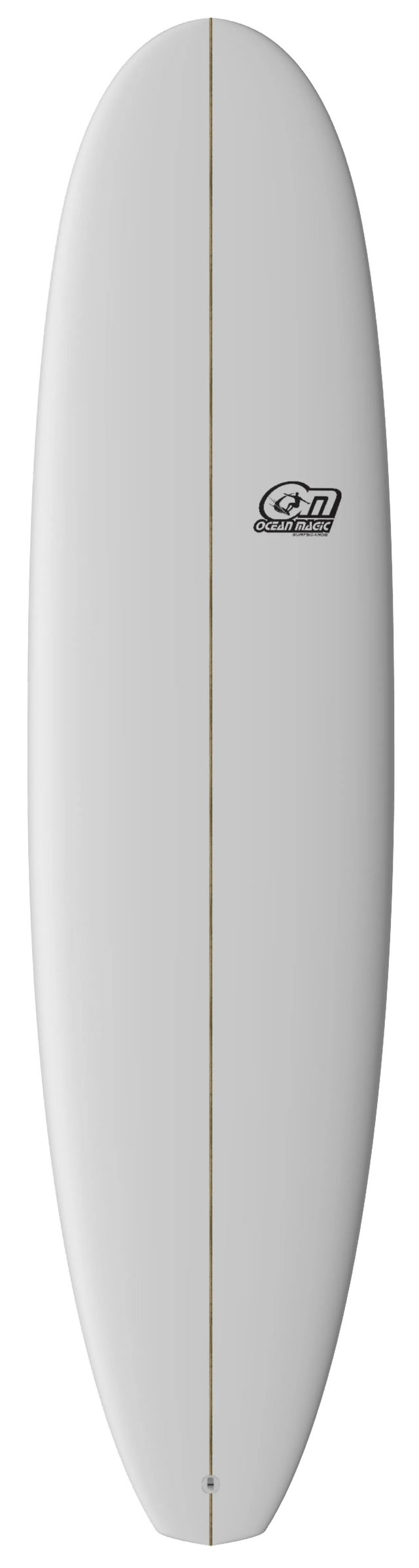 Ocean Magic Mini Mal Surfboard - White-Hardboards-troggs.com