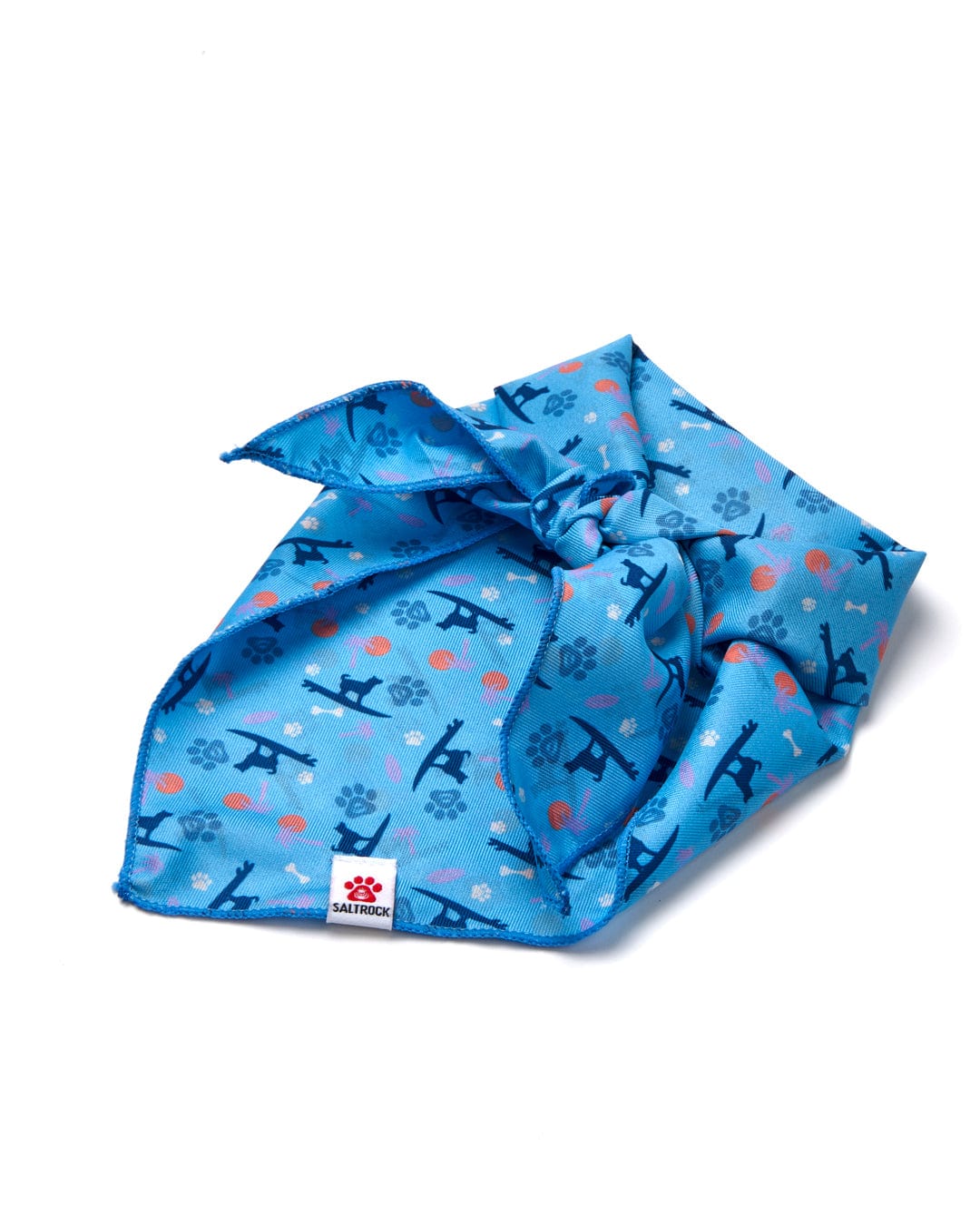 Saltrock Pawprint Dog Bandana - Blue