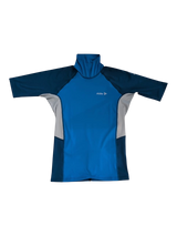 Alder Cruz Adult Short Sleeve Rash Vest - Mid Blue