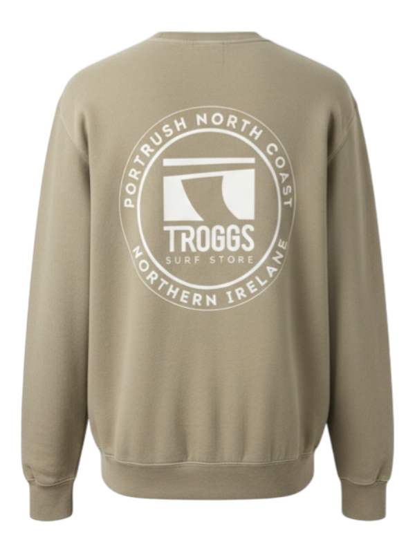 Troggs Independant Washed Sweatshirt - Cement
