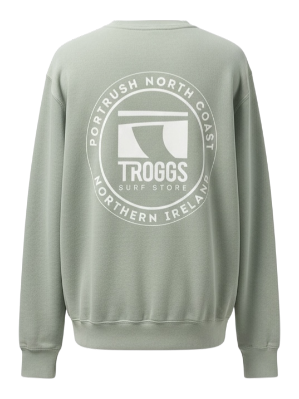 Troggs Independant Washed Sweatshirt - Sage