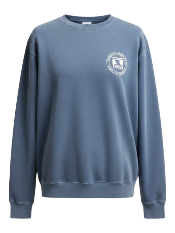 Troggs Independant Washed Sweatshirt - Slate Blue