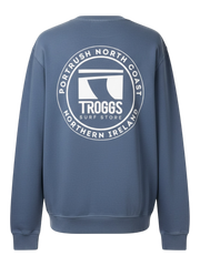 Troggs Independant Washed Sweatshirt - Slate Blue