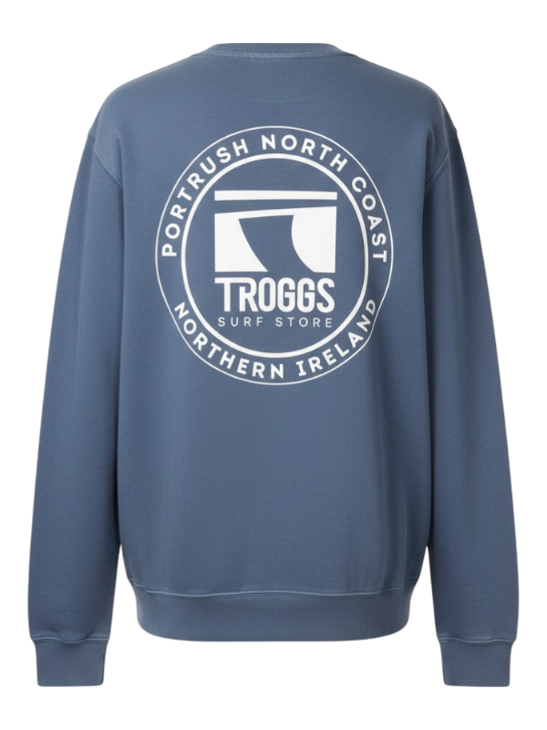 Troggs Independant Washed Sweatshirt - Slate Blue