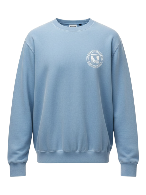 Troggs Independant Washed Sweatshirt - Sky Blue