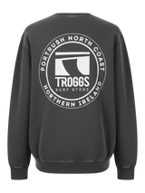 Troggs Independant Washed Sweatshirt - Washed Black
