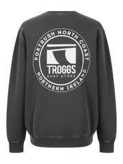 Troggs Independant Washed Sweatshirt - Washed Black