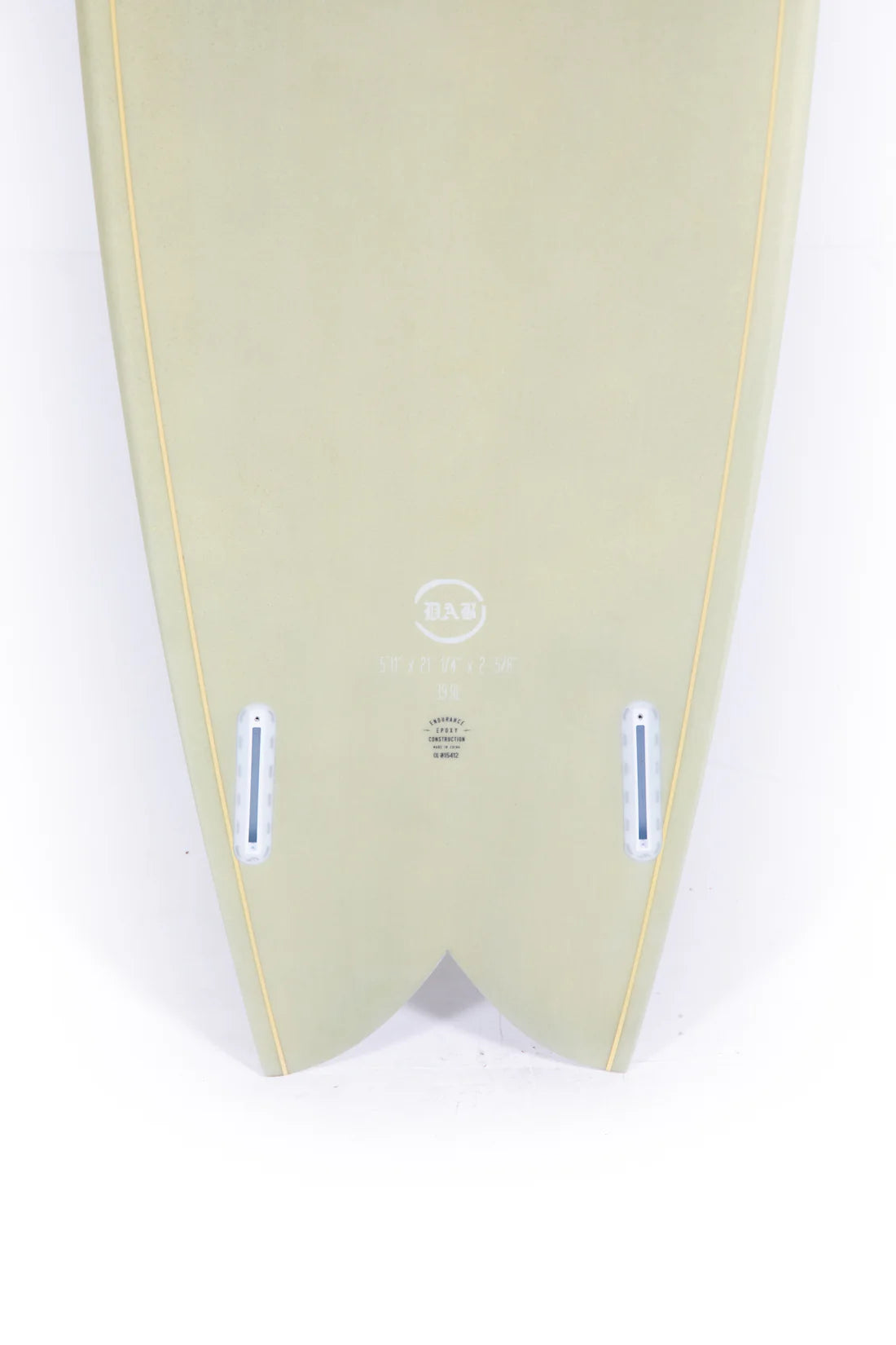 Indio Endurance Dab Fish Surfboard - Green Cement