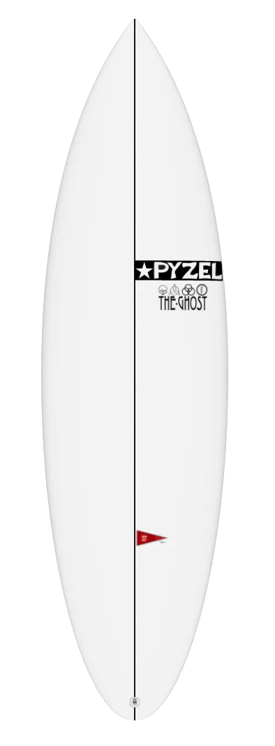 Pyzel Ghost Surfboard FCS 2 - White-Surfboards-troggs.com