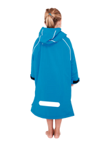 Red Original Change Kids Poncho Half-Zip Long Sleeve - Marine