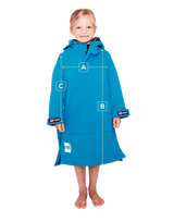 Red Original Change Jacket Kids Half-Zip Long Sleeve - Marine-Changing Robes-troggs.com
