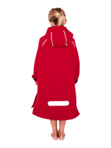 Red Original Change Kids Poncho Half-Zip Long Sleeve - Red