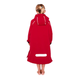 Red Original Change Jacket Kids Half-Zip Long Sleeve - Red-Changing Robes-troggs.com