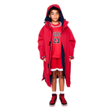 Red Original Pro Change Jacket Kids Long Sleeve - Red-Changing Robes-troggs.com