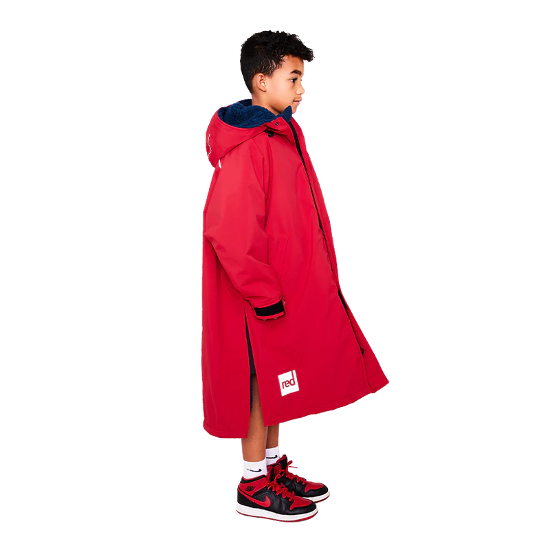 Red Original Pro Change Jacket Kids Long Sleeve - Red-Changing Robes-troggs.com