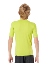 Rip Curl Boys Corp S/S Rash Vest - Lime