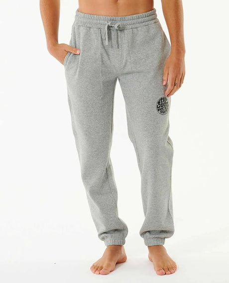 Rip Curl Icons of Surf Trackpant - Grey Marle-Clothing-troggs.com