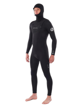 Rip Curl Mens Dawn Patrol 5/4 Hooded Wetsuit - Black