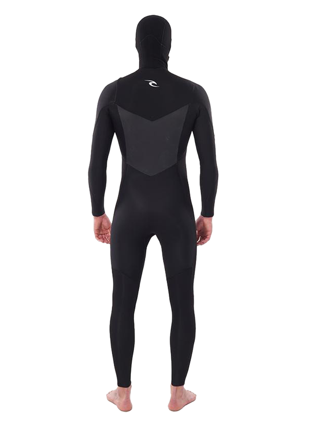 Rip Curl Mens Dawn Patrol 6/4 Hooded Wetsuit - Black