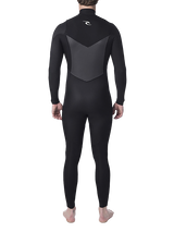 Rip Curl Mens Dawn Patrol Performance 5/3 Chest Zip Wetsuit - Black