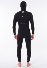 Rip Curl Mens E Bomb 5/3 Zip Free Hooded Wetsuit - Black-Mens Wetsuits-troggs.com