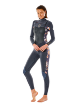 Rip Curl Womens Flashbomb 5/3 Chest Zip Wetsuit - Washed Black