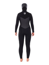 Rip Curl Womens Flashbomb 6/4 Hooded Wetsuit - Black