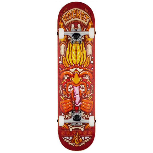 Rocket Chief Pile Up Complete Skateboard - Red-Skateboards-troggs.com