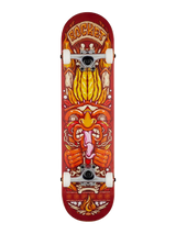 Rocket Chief Pile Up Complete Skateboard - Red