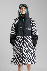 White Water Kids Hard Shell Changing Robe - Zebra Print