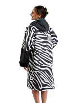 White Water Hard Shell Changing Robe - Zebra Print