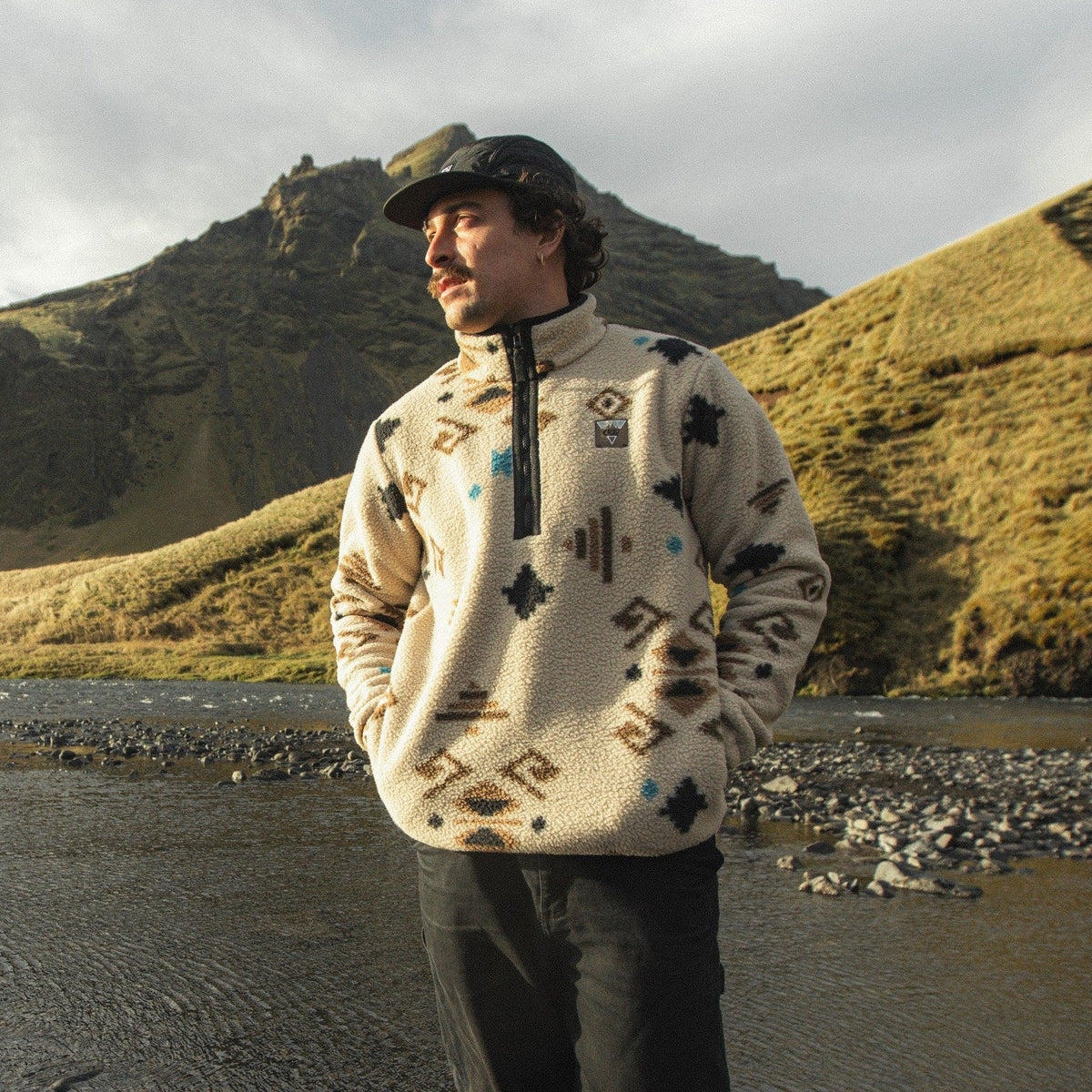 Picture Kimag Printed 1/4 Zip Fleece
