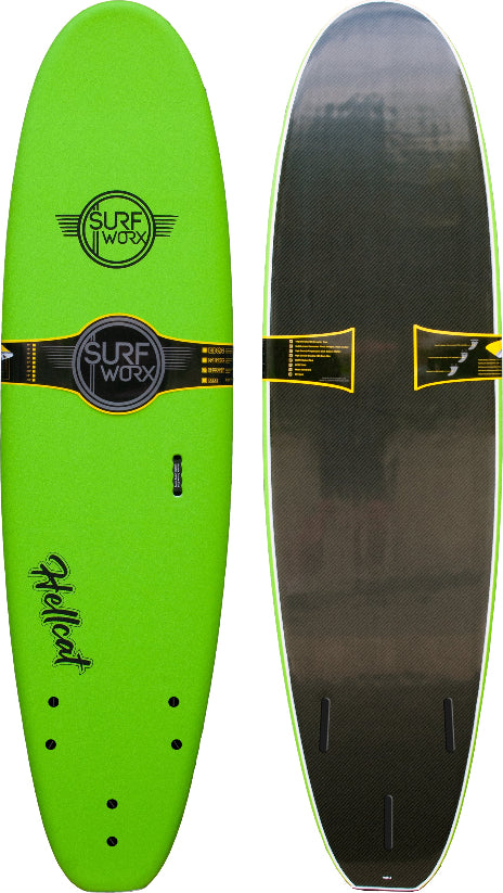 Surfworx Hellcat Mini Mal Softboard - Apple