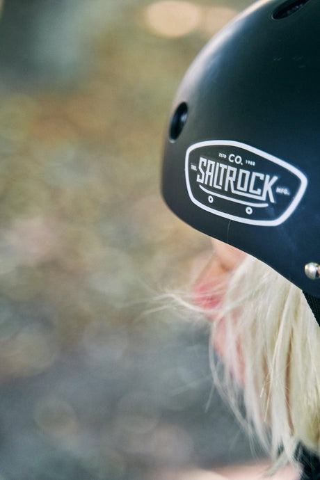 Saltrock Hardskate Skate/Scooter Helmet - Black-Skateboards-troggs.com