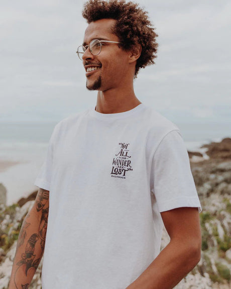 Saltrock Lost Ships T-Shirt - White-Mens Clothing-troggs.com