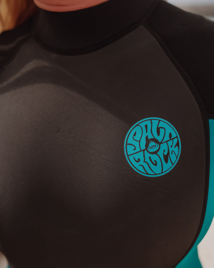 Saltrock Womens Core 3/2 Shortie - Turquoise-Womens Wetsuits-troggs.com