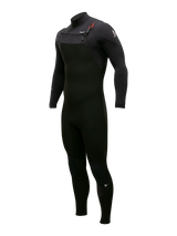 Alder Mens EVO Fire MX 4/3 Chest Zip Wetsuit - Black
