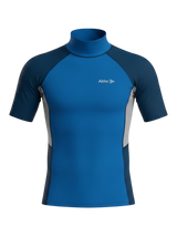 Alder Cruz Adult Short Sleeve Rash Vest - Mid Blue