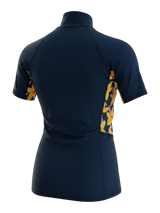 Alder Womens Cruz Short Sleeve Rash Vest - Daff