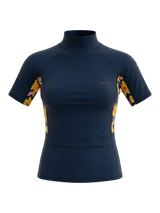 Alder Womens Cruz Short Sleeve Rash Vest - Daff