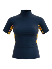 Alder Womens Cruz Short Sleeve Rash Vest - Daff
