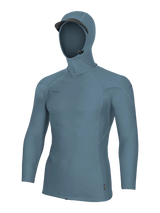 O'Neill Hyperfreak Skins L/S Hooded Rash Vest - Blue Fusion