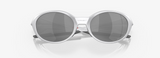 Oakley Eye Jacket Redux - Matte Silver Frame Prizm Black Polarized Lens